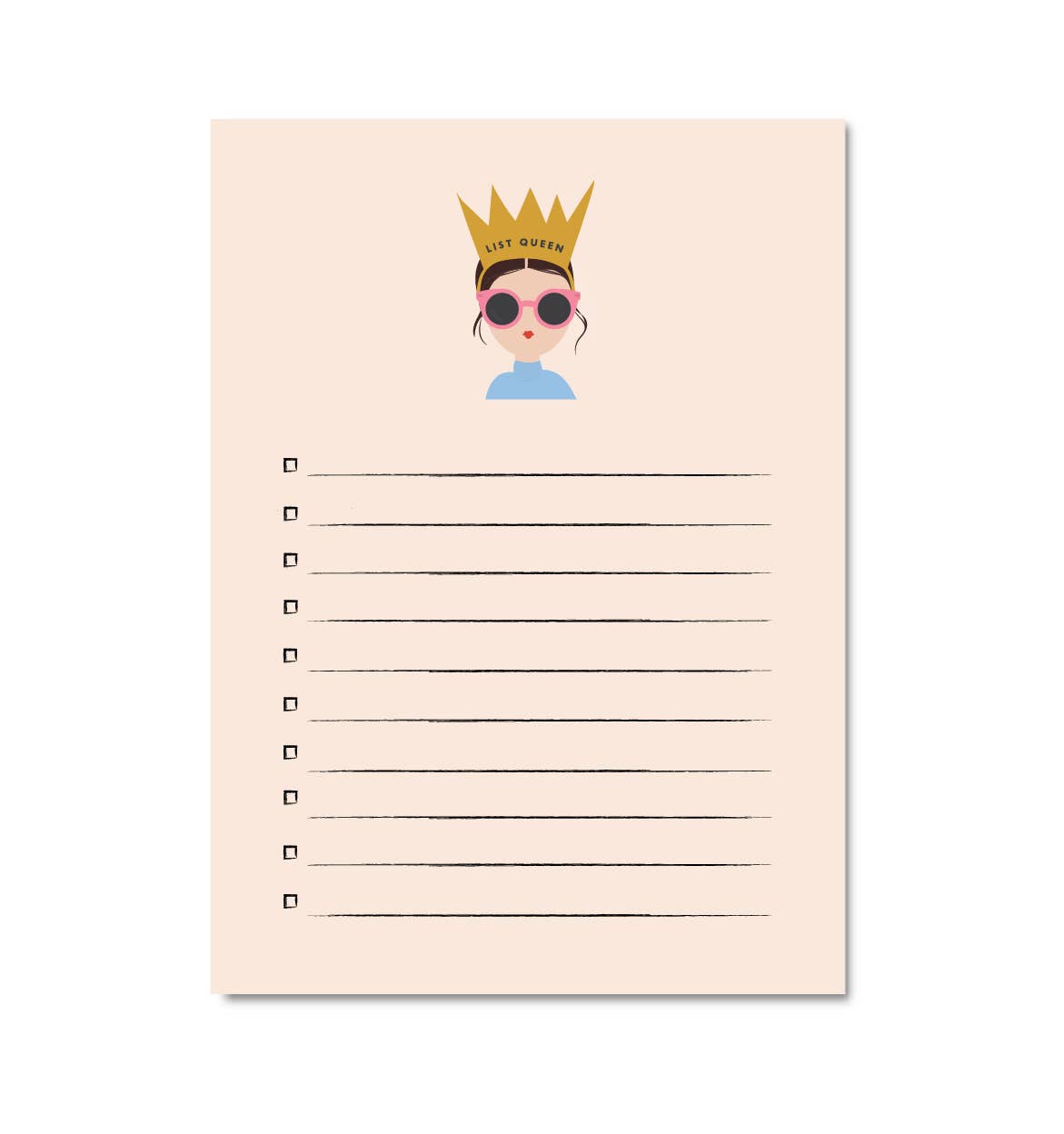 List Queen Brunette Notepad