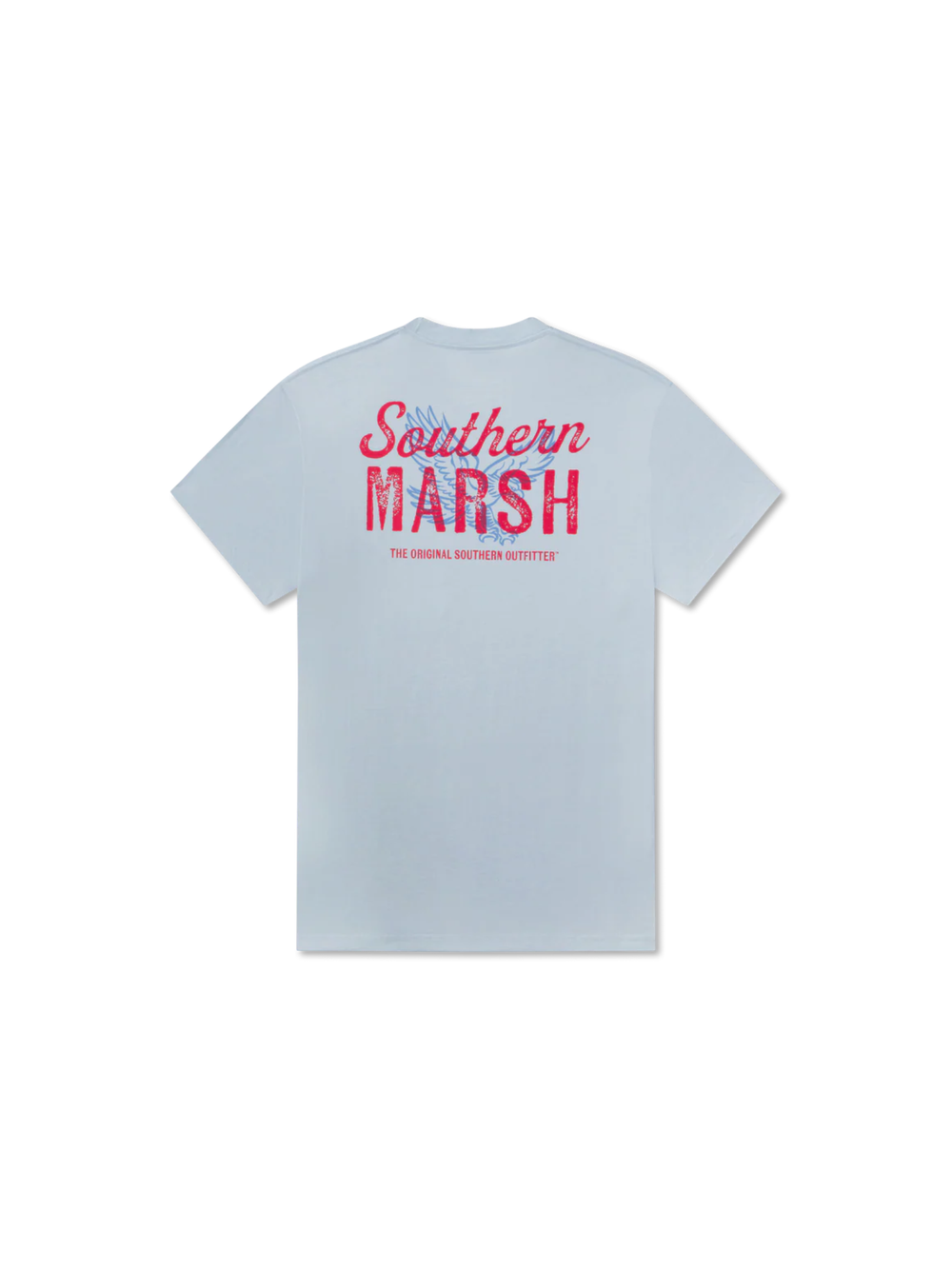 Light blue t-shirt with 'Southern Marsh' logo and an eagle 