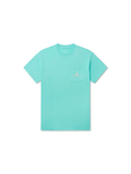 Light blue t-shirt with small logo on pocket 