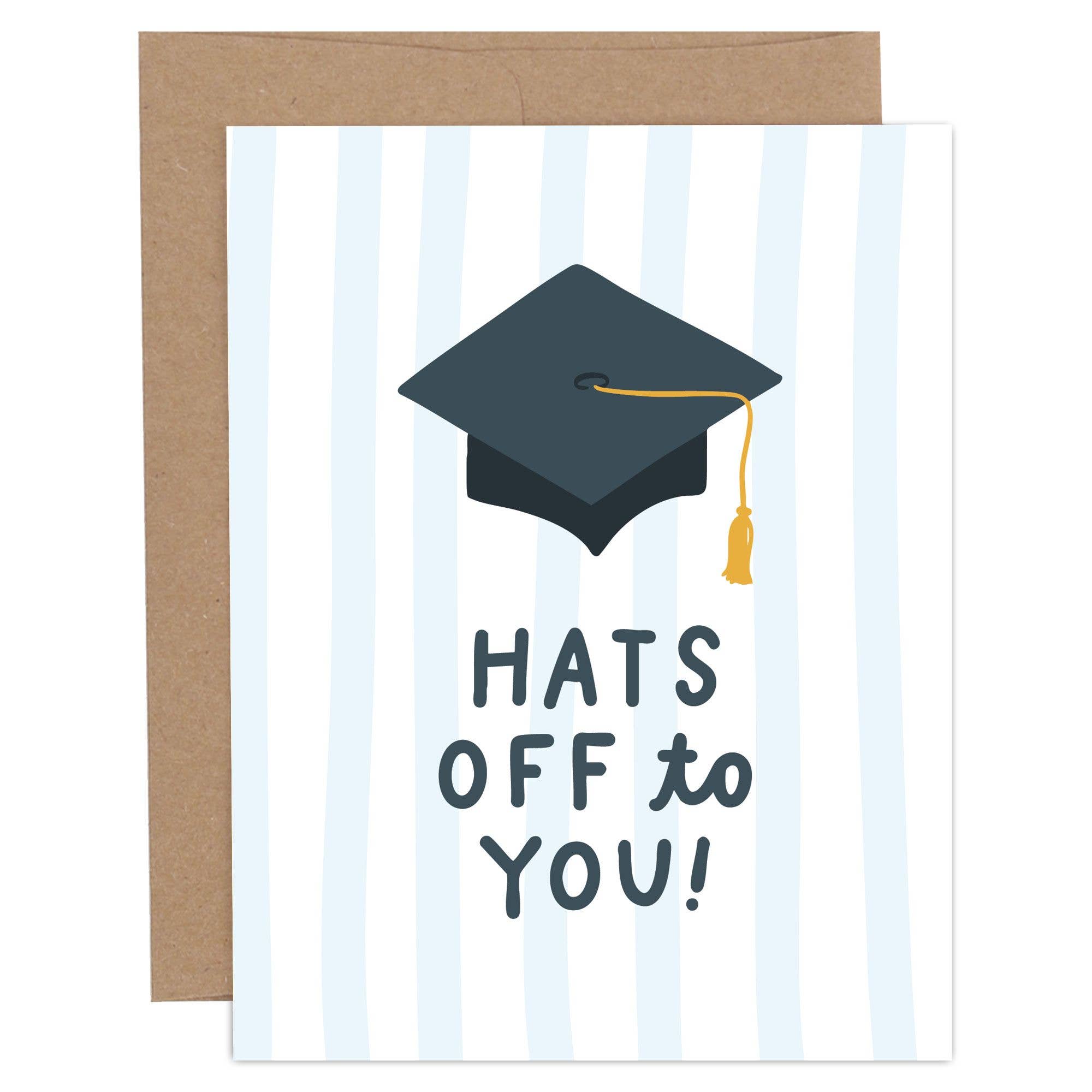hats of to you graduation card