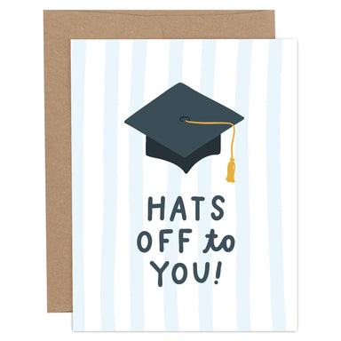 hats of to you graduation card