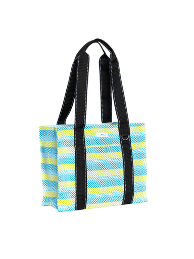 Blue and green hawaiian Breeze grab and go tote by Scout