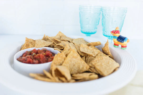 Pinstripes Melamine Chip & Dip by Nora Fleming