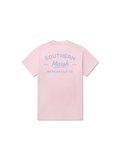 Pink t-shirt with 'Southern Marsh Mercantile Co' text 