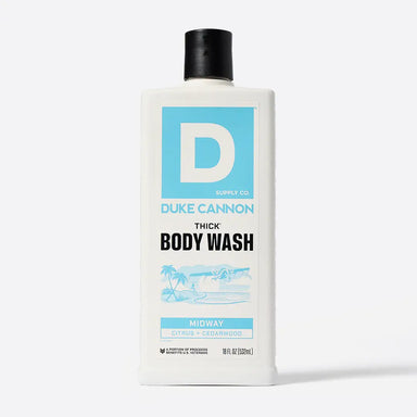 Bottle of Duke Cannon Thick Body Wash 