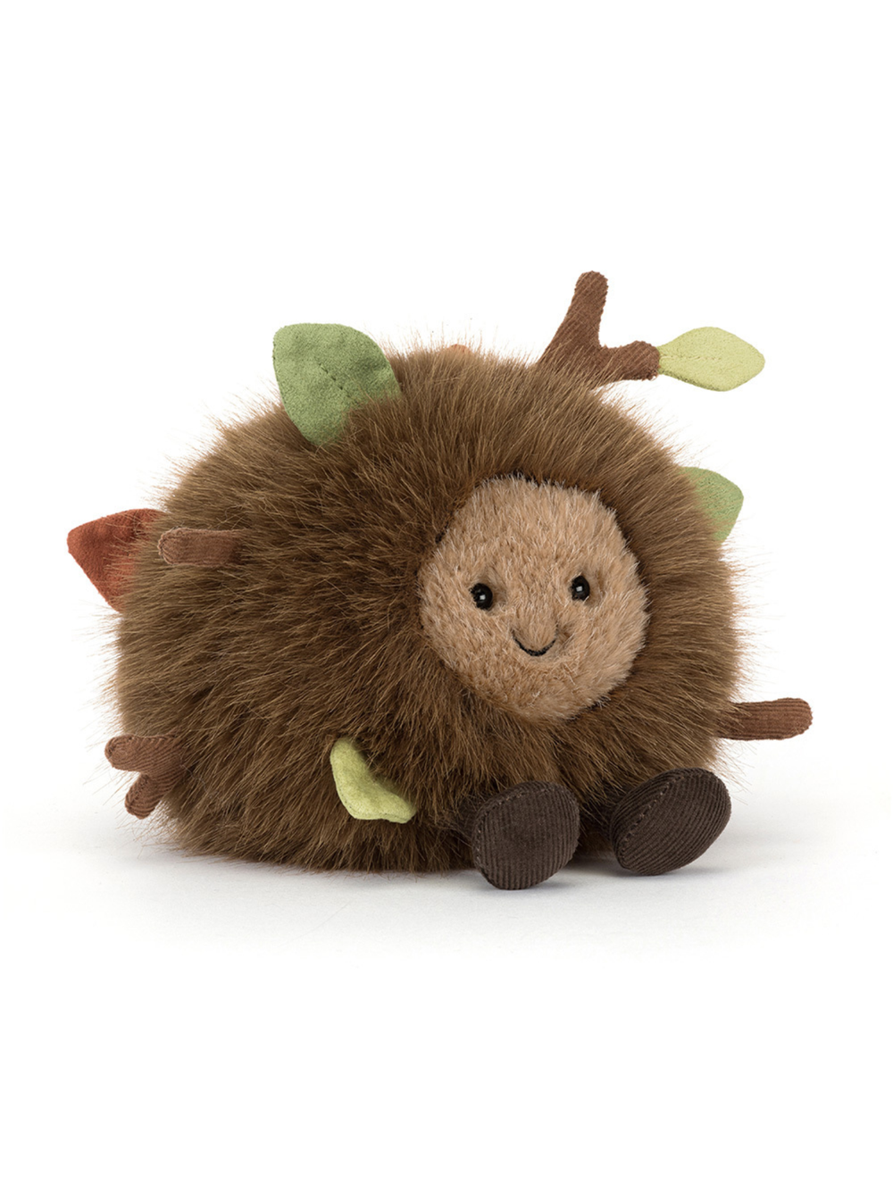 plush ball of forest leaves and sticks