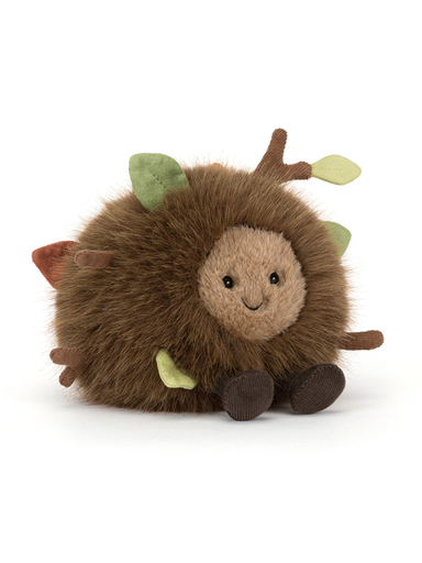 plush ball of forest leaves and sticks