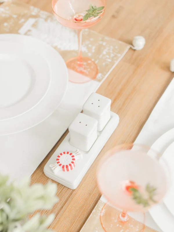 Pinstripes Salt & Pepper Shakers