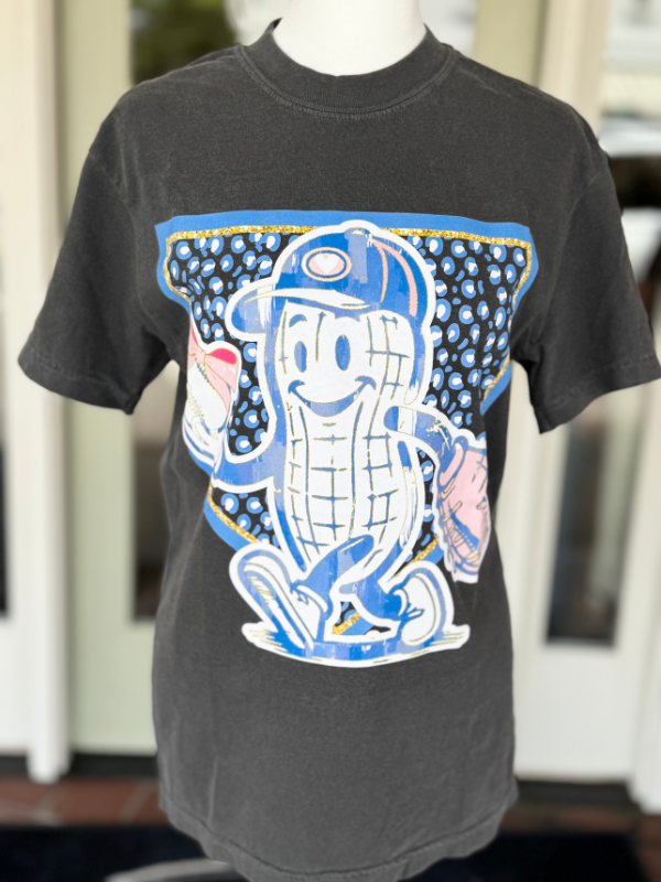 Baseball Peanut Graphic Tee In Pepper