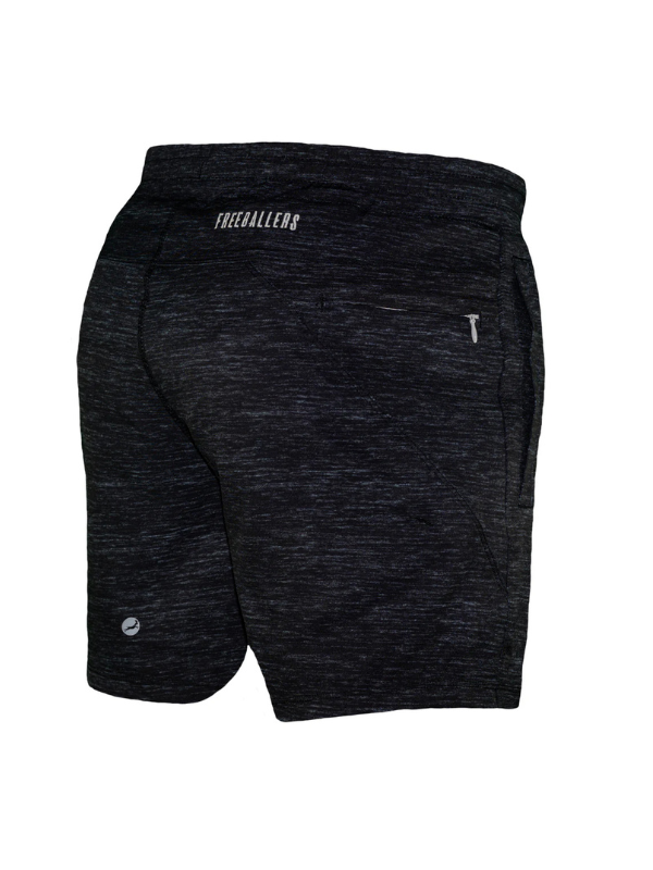 Freeballers 6” Inseam Shorts in Heathered Black