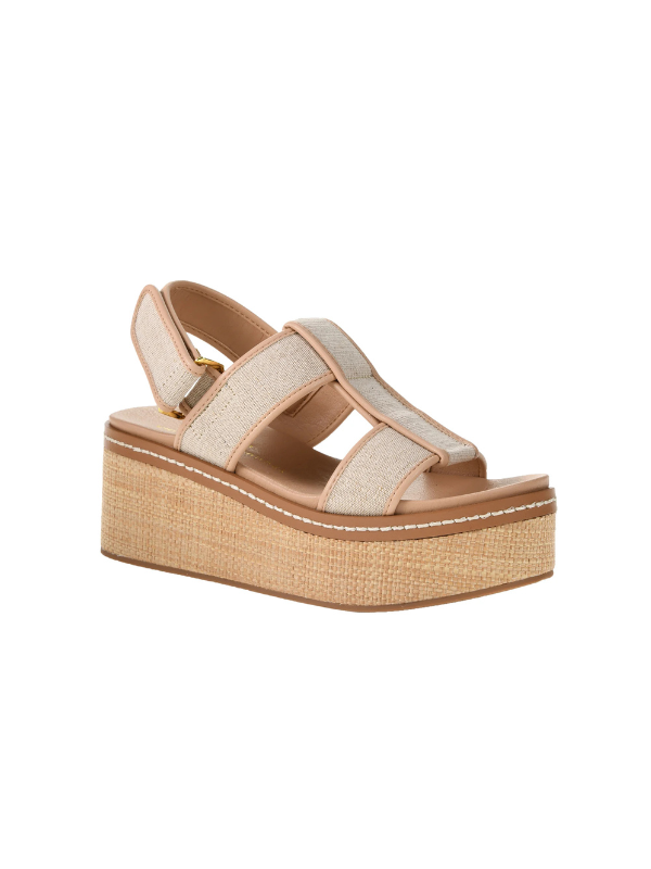Swell Platform Sandal in Natural