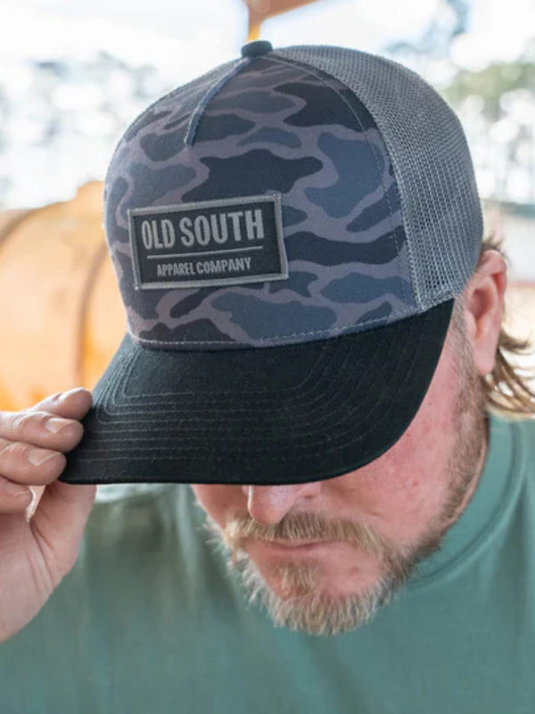 Blackout Camo Trucker Hat By Old South