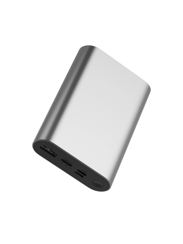 Rapid Power Bank High Speed 12,000 MAH in Silver