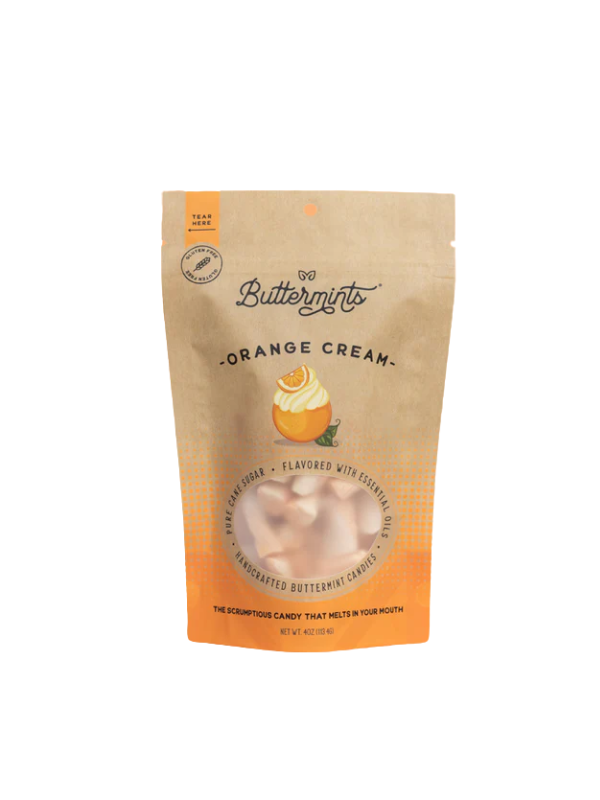 Orange Cream Buttermints 4oz Pouch