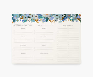 
                
                    Load image into Gallery viewer, Weekly Meal Plan in Garden Party Blue by Rifle Paper Co.
                
            