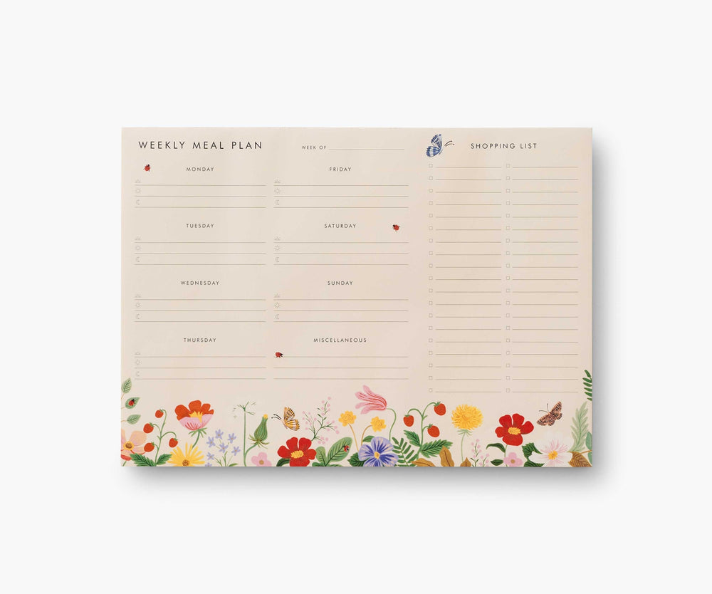 Weekly Meal Plan in Strawberry Fields by Rifle Paper Co.