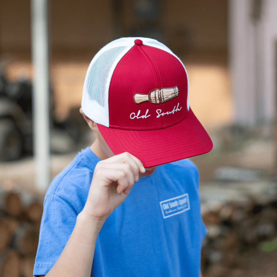 YOUTH Duck Call Cardinal Hat by Old South Apparel