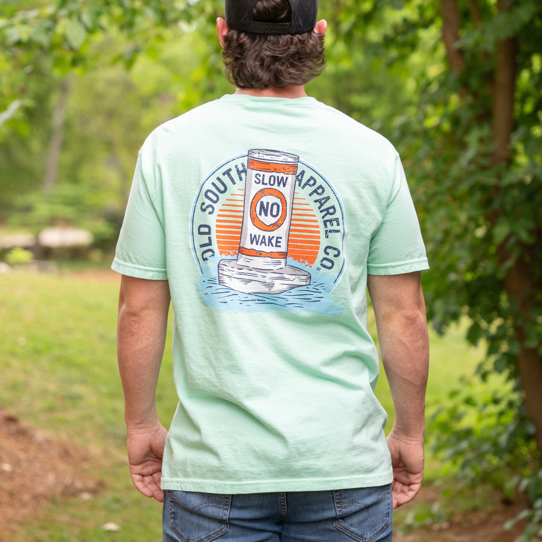 No Wake Short Sleeve Tee by Old South