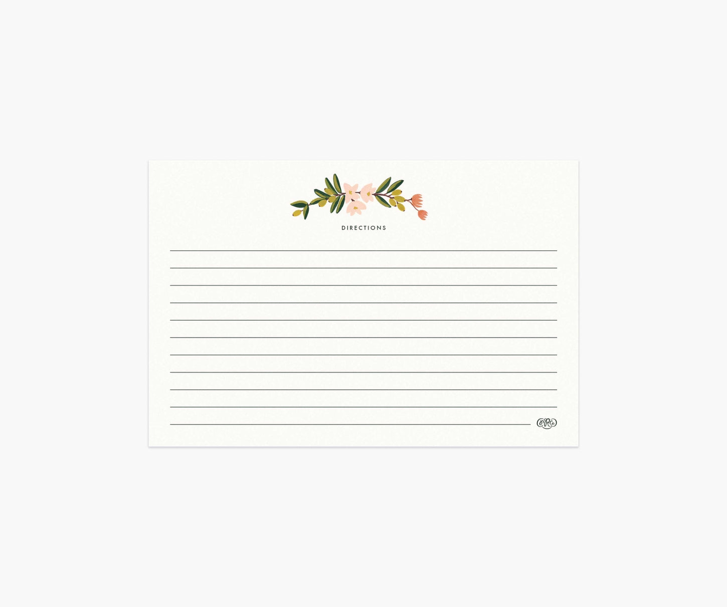 Citrus Floral Recipe Cards by Rifle Paper Co.