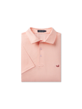 coral mens polo with shell print 