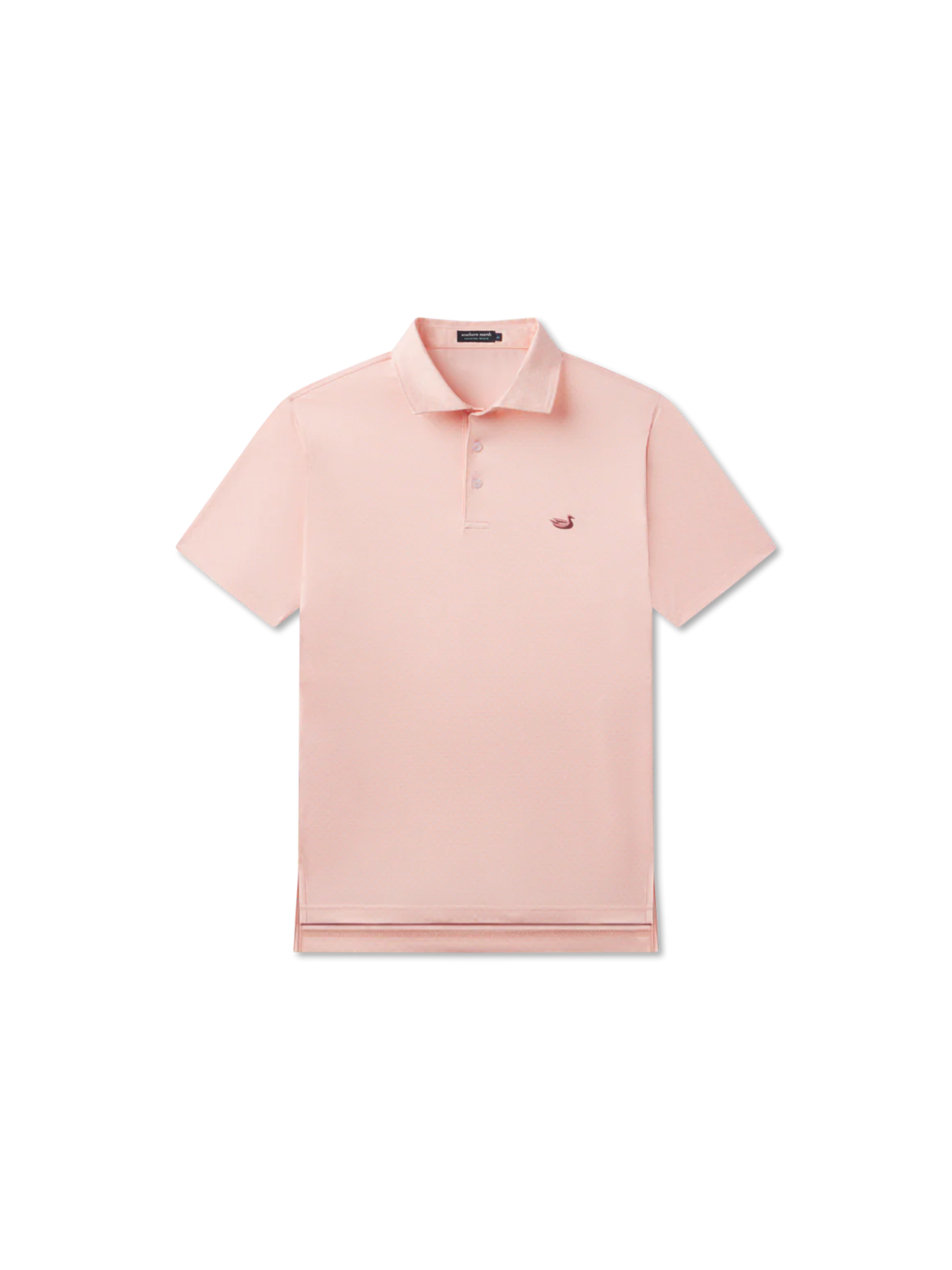 coral mens polo with shell print 