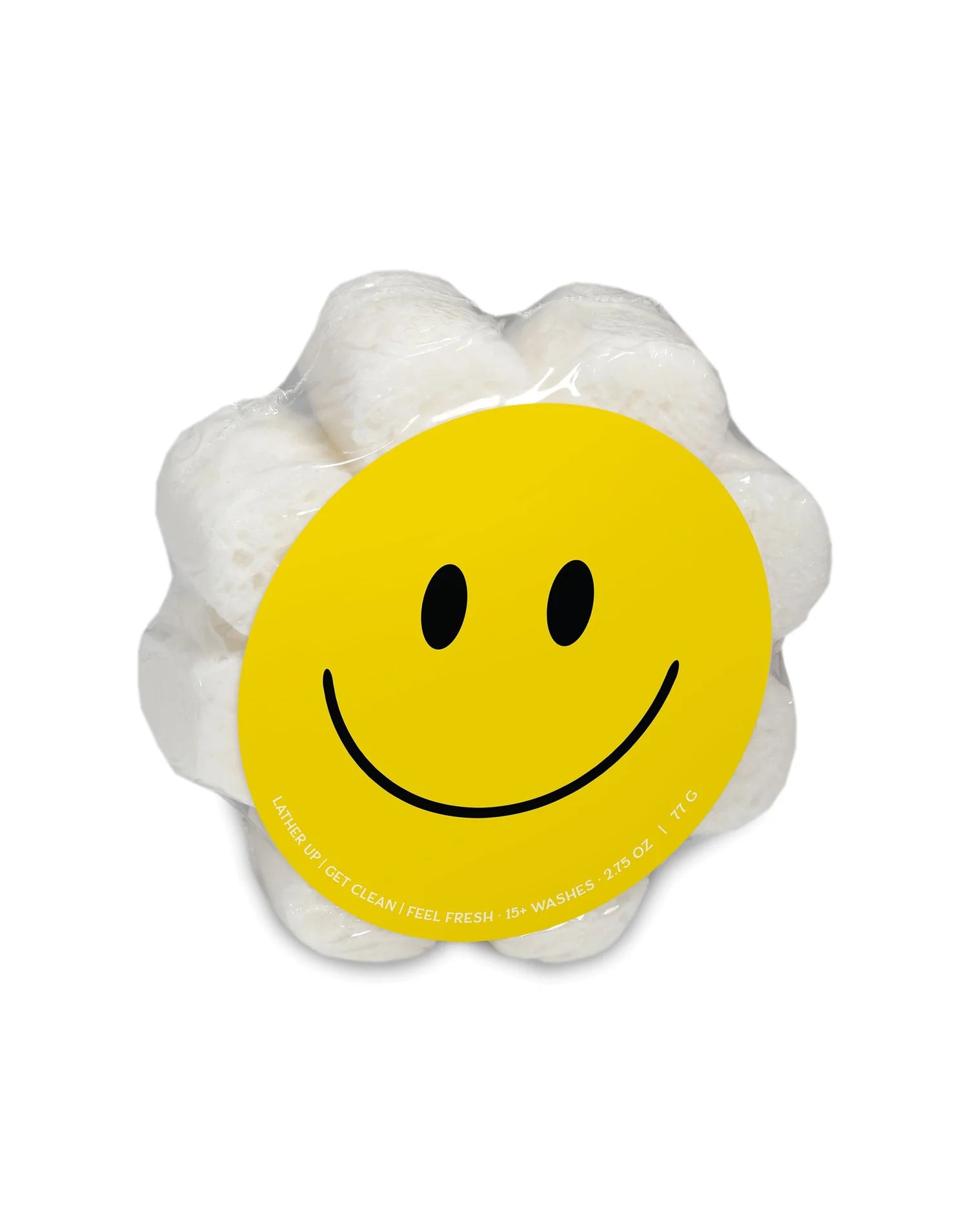 Caren Smiley Face Soap in a Sponge