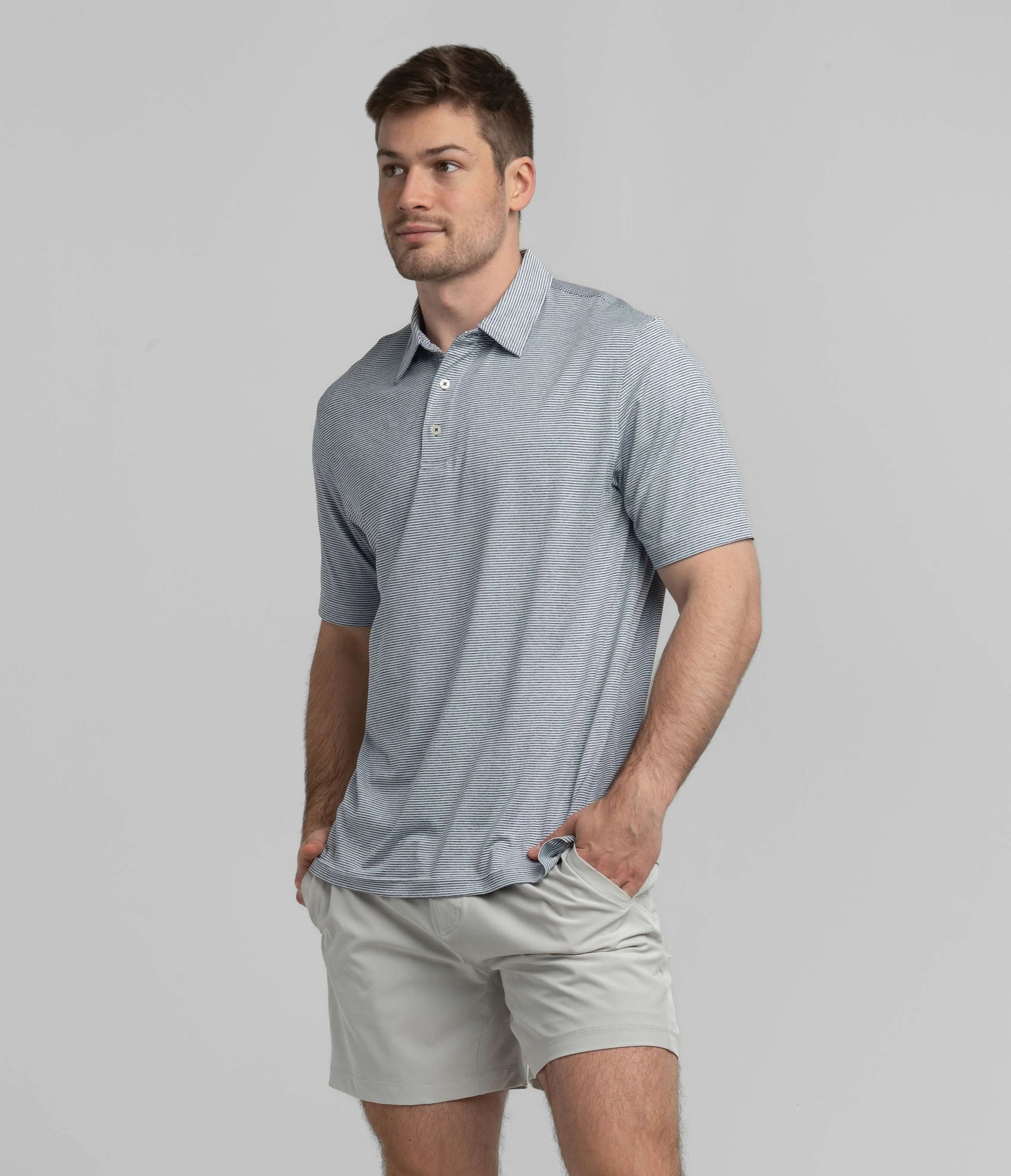 Heather Madison Stripe Polo in Windsor By Southern Shirt Co.