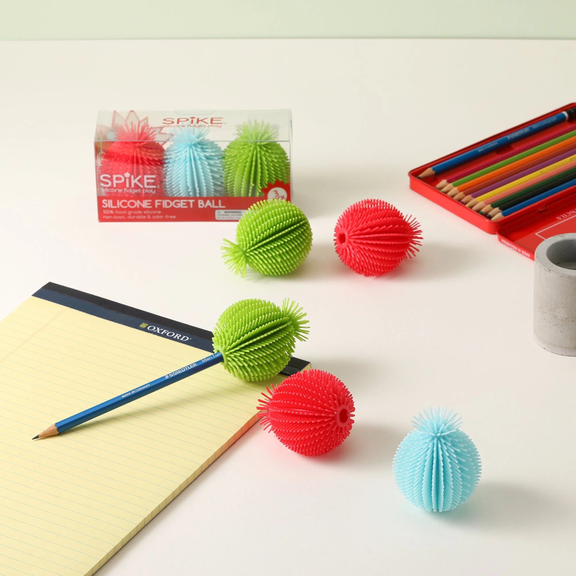 Spike Silicone Fidget Sensory Ball 3 Pack