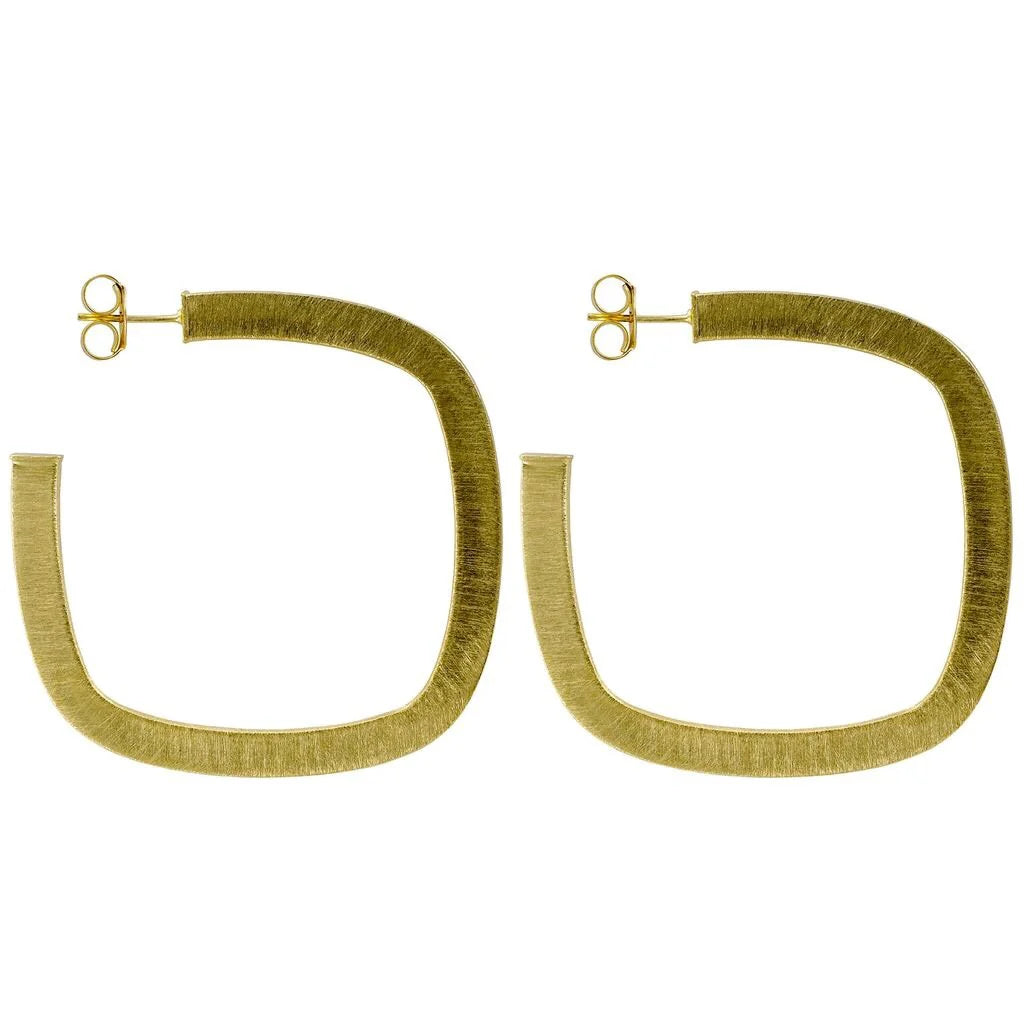 Square Elisa Hoops by Sheila Fajl