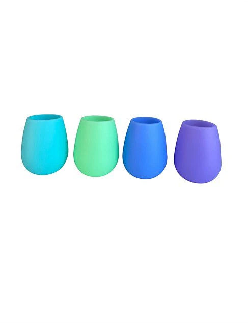 Bright Silicone Unbreakable Glasses (Set of 4)