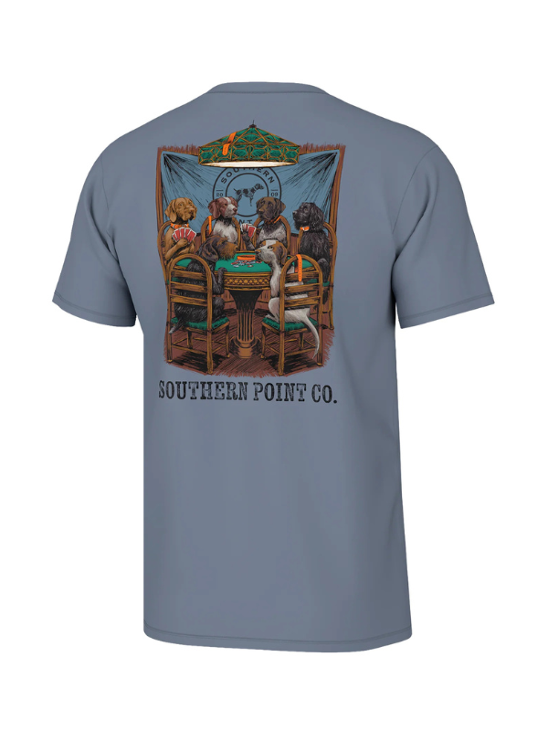 Royal Flush Tee In Captain's Blue By Southern Point Co.