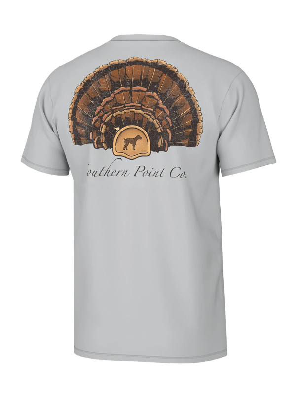 Turkey Fan Mount Tee In Grey By Southern Point Co.