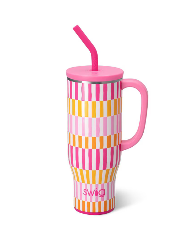 Sherbet Stripe Mega Mug 40oz By Swig