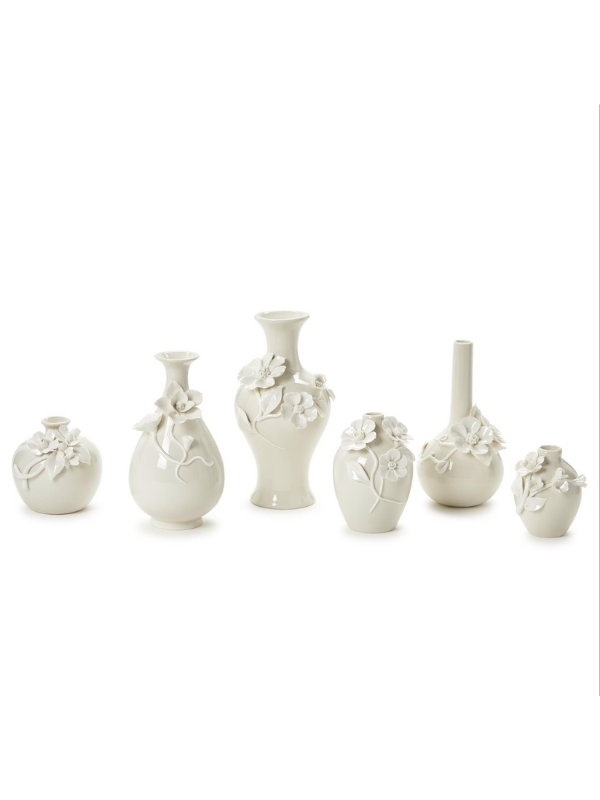 Mini Flower Vases by Two's Company