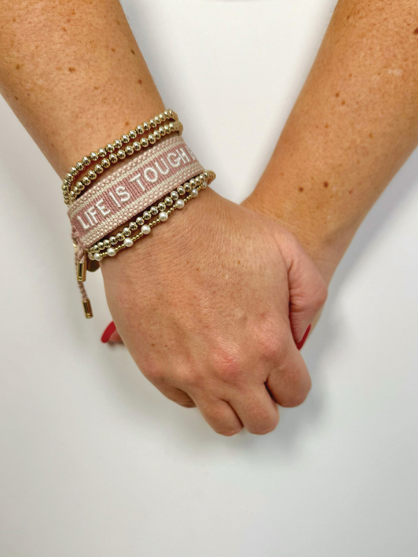 Life Is Tough But So Are You Woven Bracelet By Southern Fried Design Barn