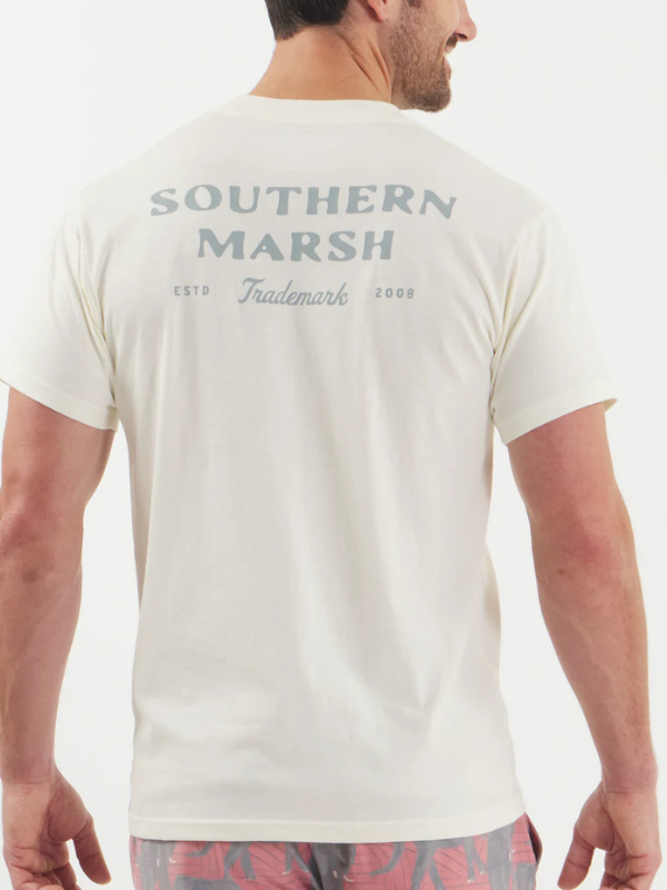 Trademark Tee in Silver By Southern Marsh