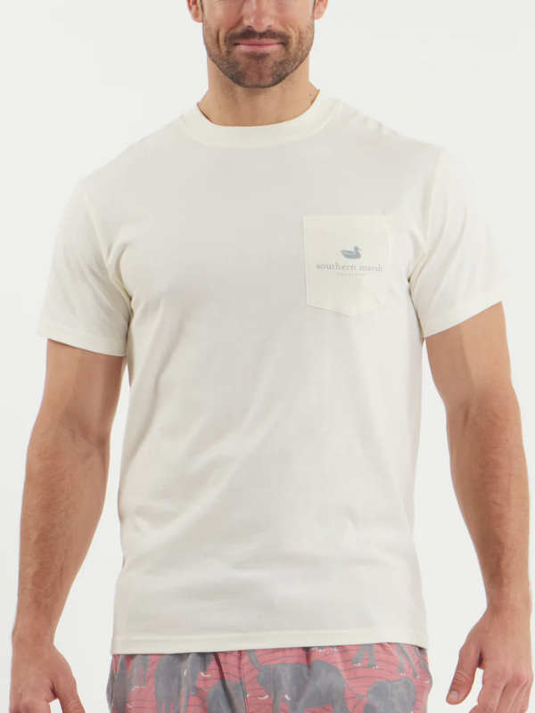 Trademark Tee in Silver By Southern Marsh
