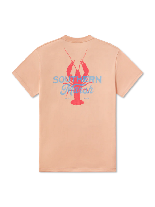 Crawfish Time Tee in Terracotta By Southern Marsh