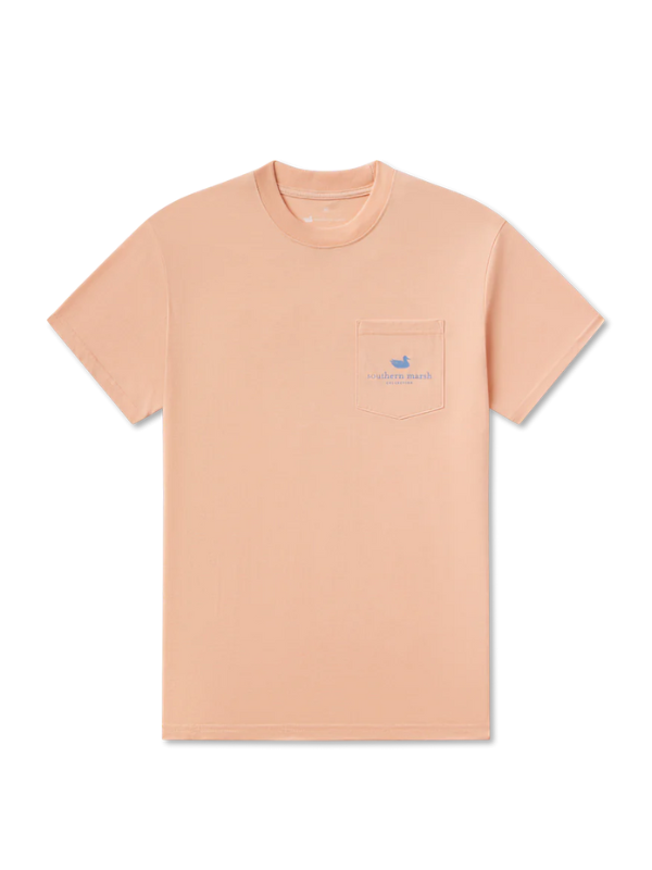Crawfish Time Tee in Terracotta By Southern Marsh