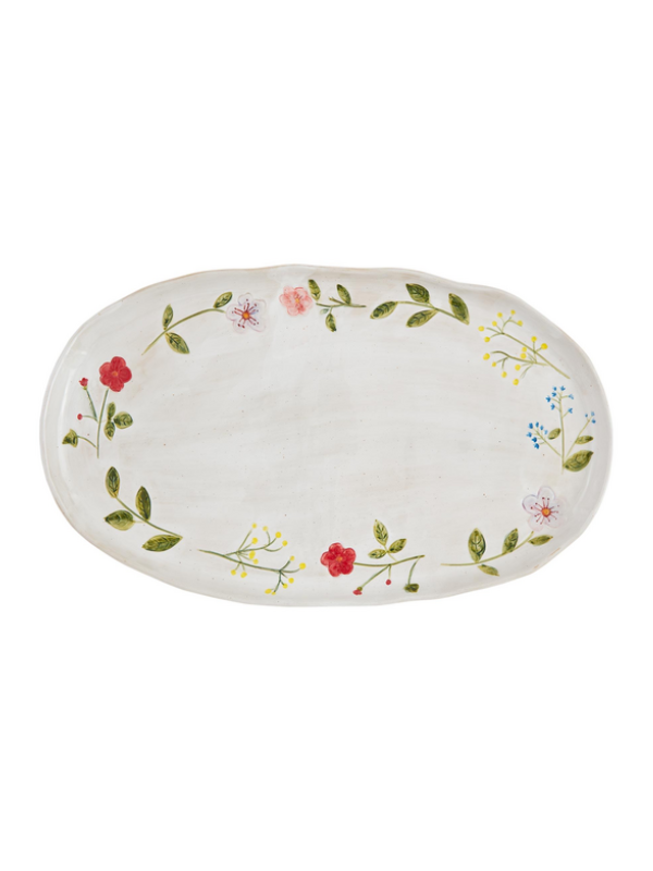 Flower Platter By Mudpie