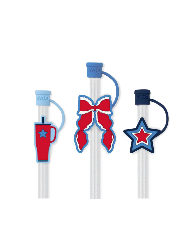 Miss Independence Straw Topper Set By Swig