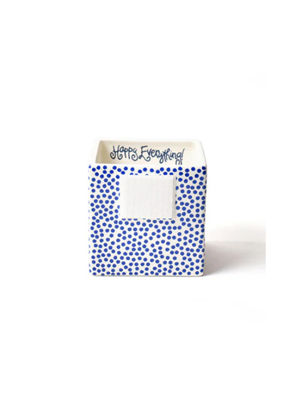 Indigo Small Dot Small Mini Nesting Cube By Happy Everything