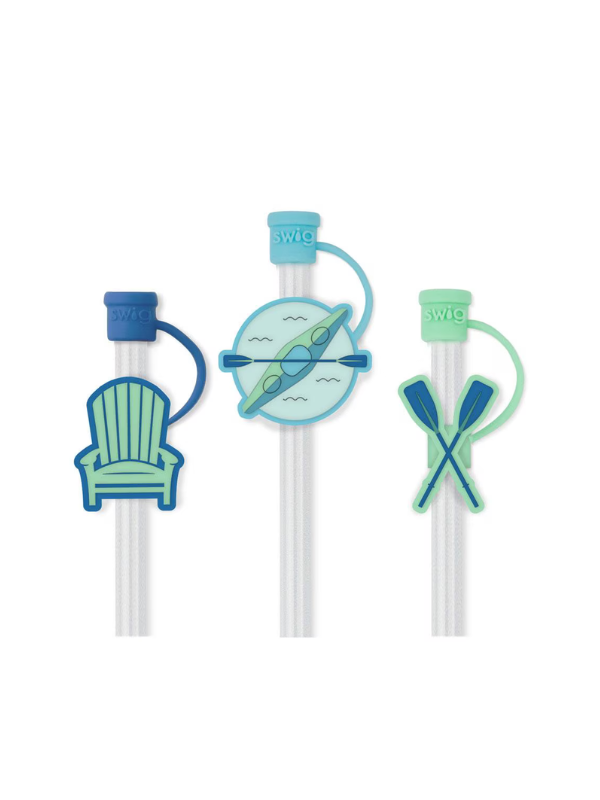 Errbody At The Lake Straw Topper Set By Swig