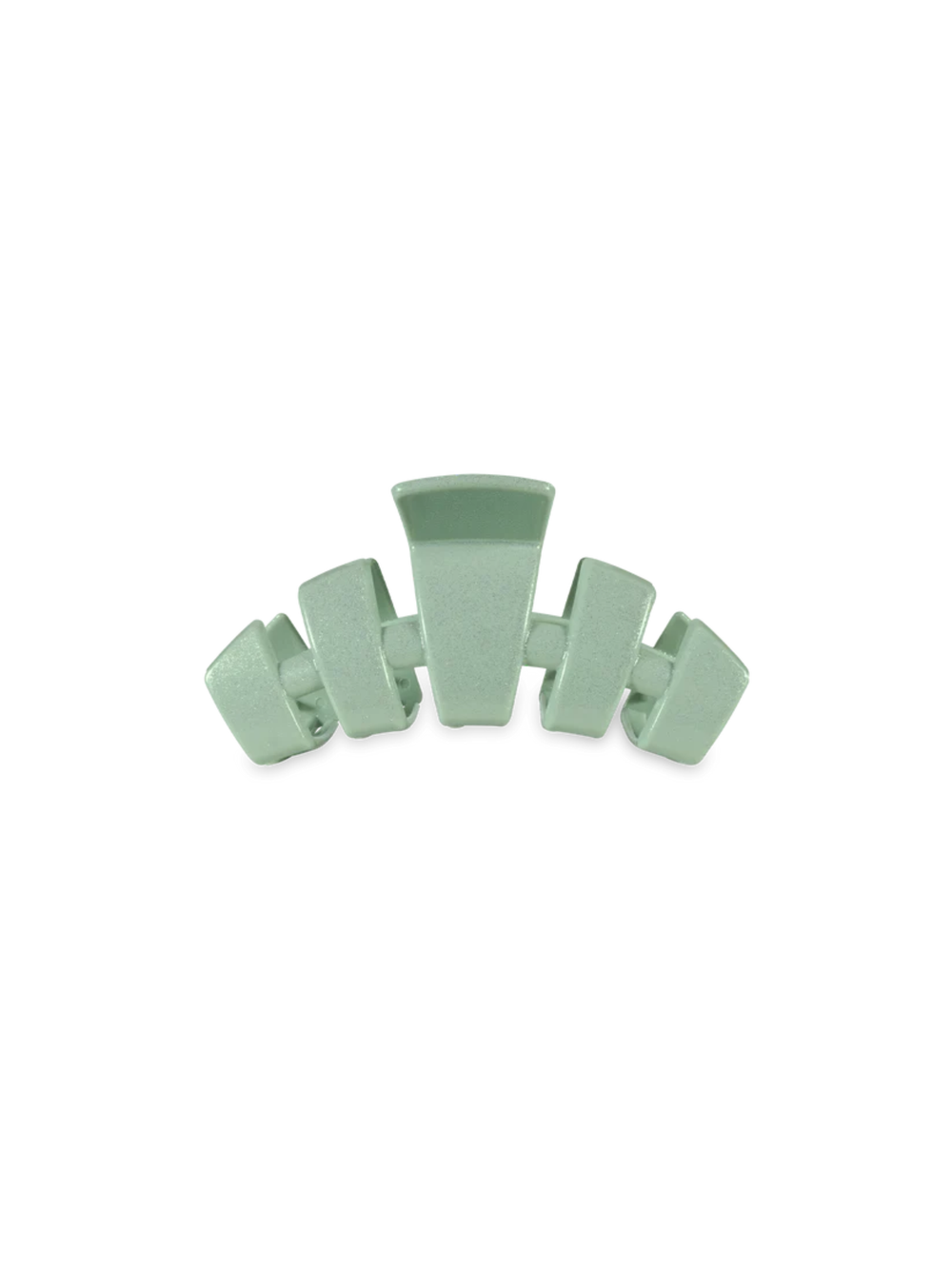 seafoam  green glitter tiny clip