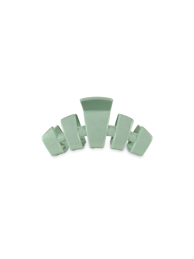 seafoam  green glitter tiny clip