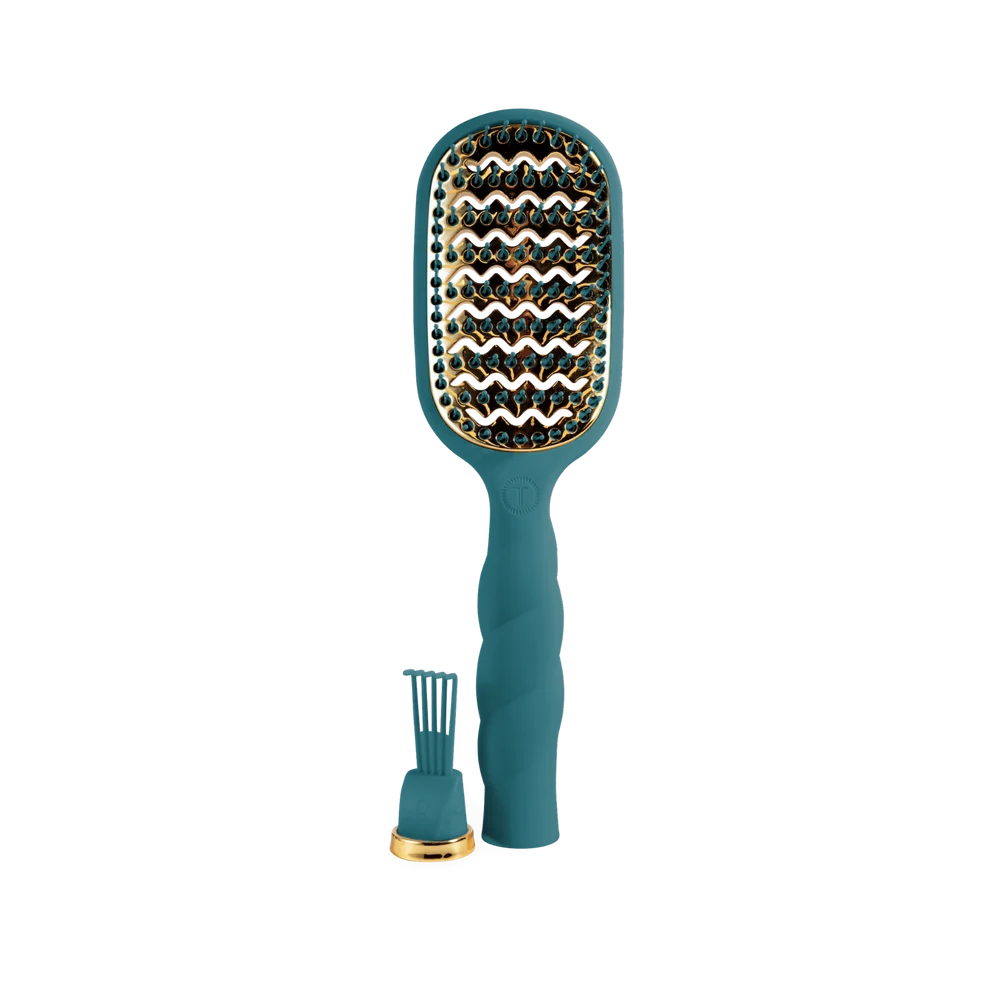 Vented Hair Brush- Teal With It
