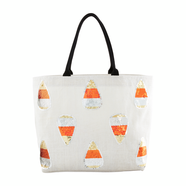 Candy Corn Sparkle Tote