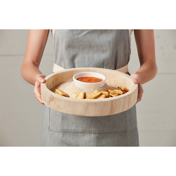 Paulownia Chip & Dip Bowl Set