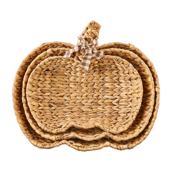 Woven Pumpkin Bowl Set