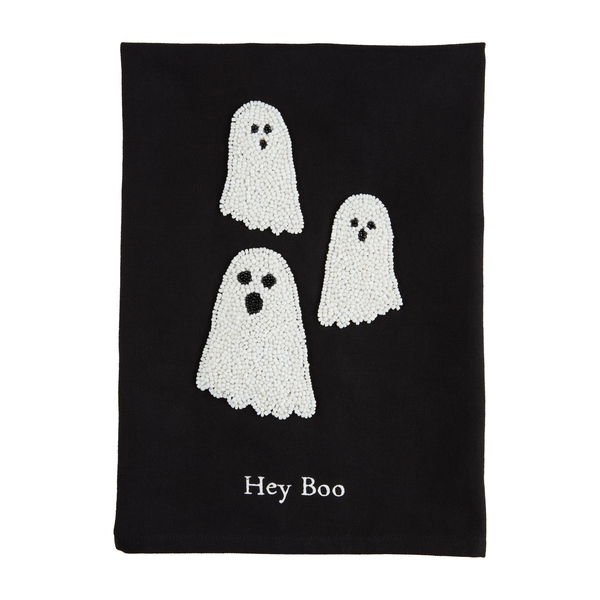 Ghost Halloween Beaded Towel